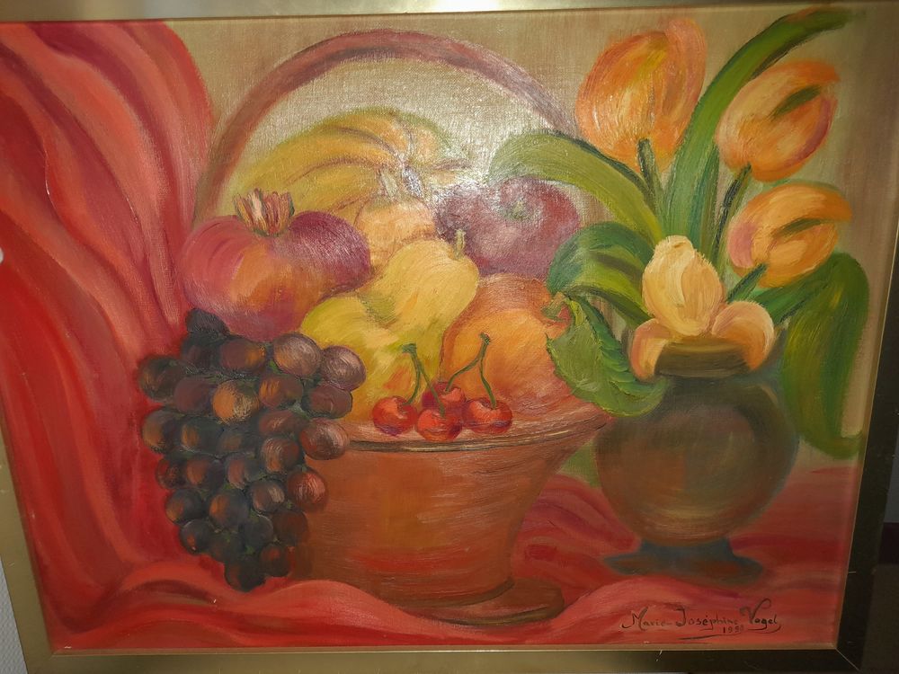 Tableau signe Marie-Josephine VOGEL 25 Paris 12 (75)