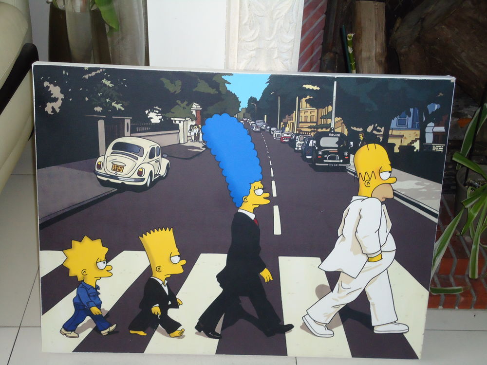 Tableau Simpson The Beatles 10 Saint-Brice-sous-For�t (95)