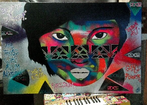 Tableau Street Art / Chinoise XL 150 Chang� (53)