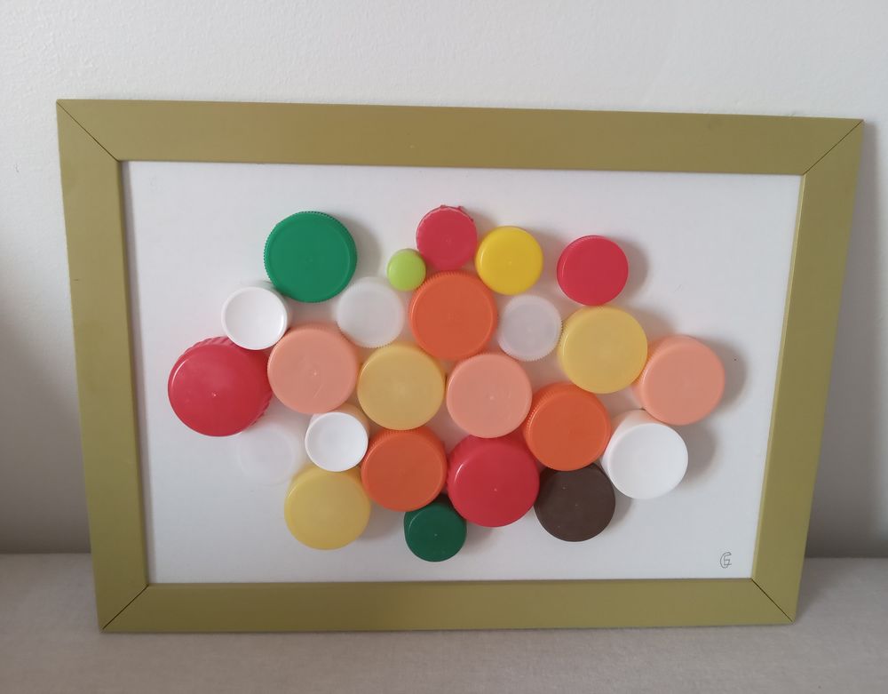 tableau surcycl� abstrait 12 Saint-Ouen (93)