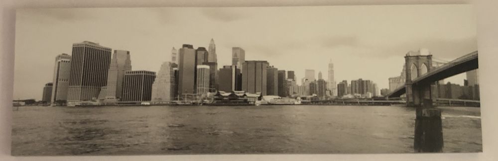 Tableau toile panorama New-York noir&blanc 25 La Roque-d'Anth�ron (13)