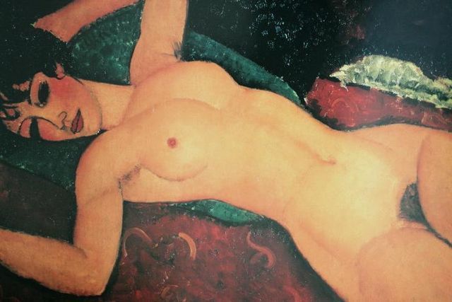 Tableau toile peinture MODIGLIANI NU Toile mont�e sur ch�ssi 120 Marseille 13 (13)