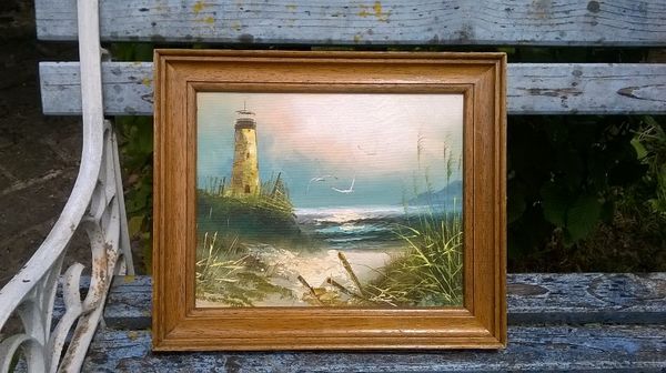 tableau toile repr�sentant un phare 50 La Charit�-sur-Loire (58)