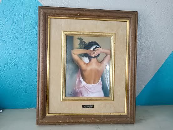 TABLEAU SUR TOILE SIGNE 25 Saint-Jean-du-Cardonnay (76)