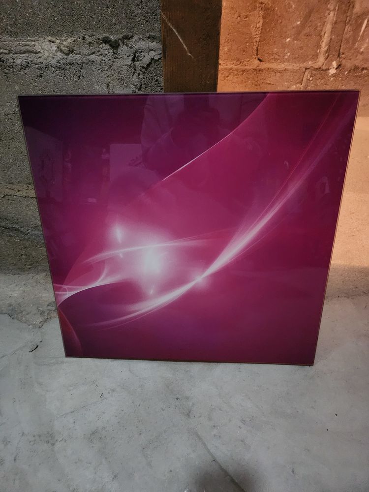 Tableau en verre rose 15 Cr�teil (94)