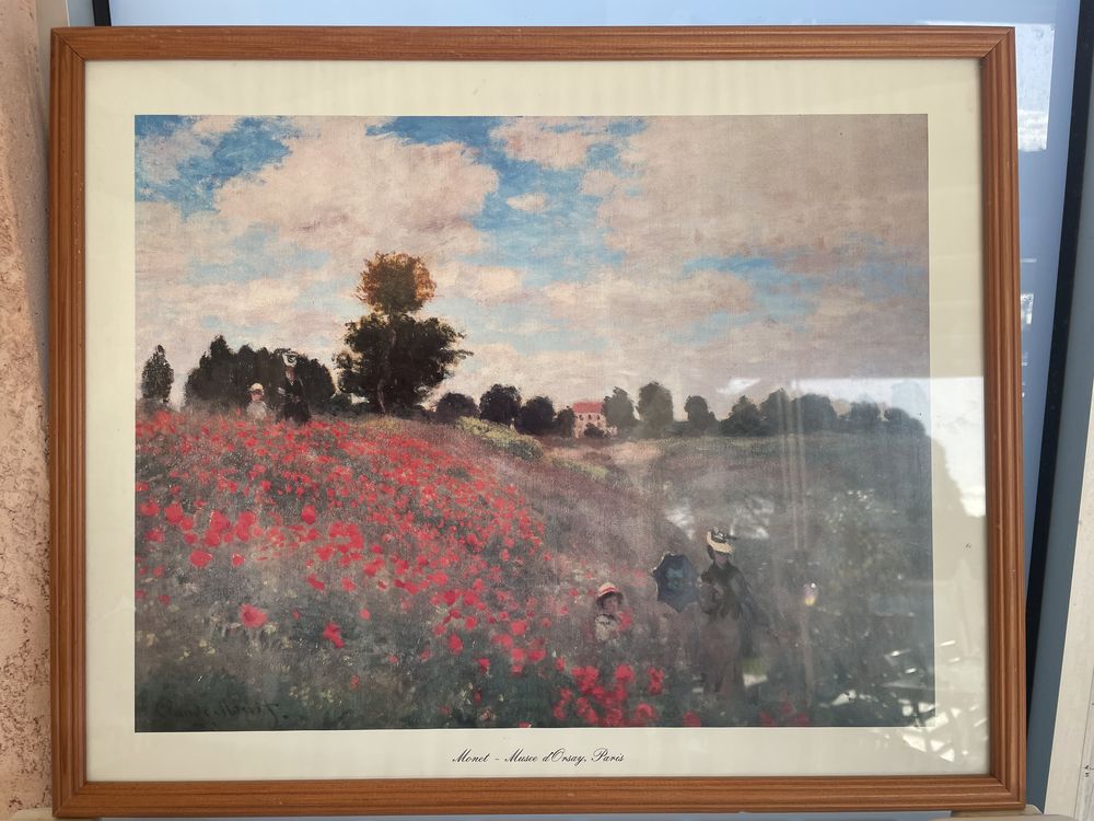TABLEAU VITR� dessin de Claude Monet 12 Vernosc-l�s-Annonay (07)