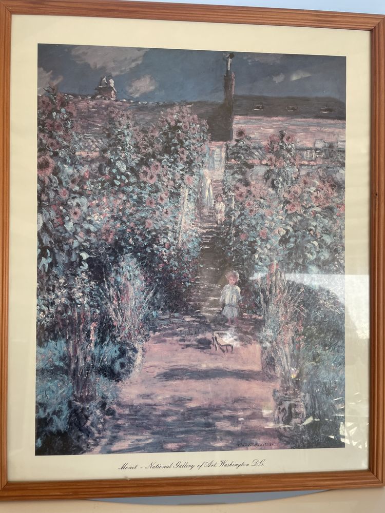 TABLEAU VITR� dessin de Claude Monet 12 Vernosc-l�s-Annonay (07)