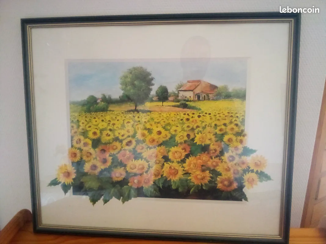 2 tableaux avec motifs tournesol 50 Marmande (47)