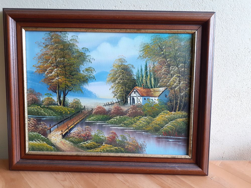 2 Tableaux  Bord de Rivi�re  20 Le Vernois (39)