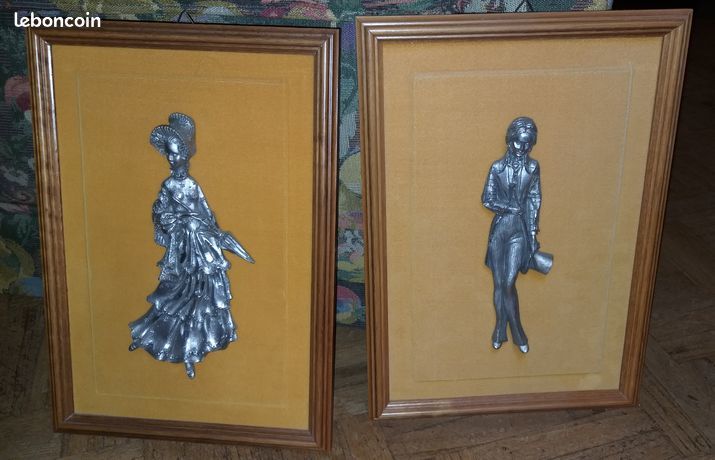 Lot de 2 tableaux les Etains de Fiorantina 40 Combrit (29)