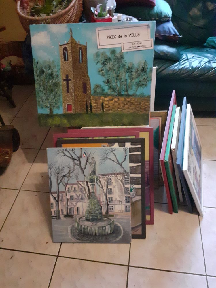 Tableaux huile sur toile diff�rents sujets 50 Le Pouget (34)
