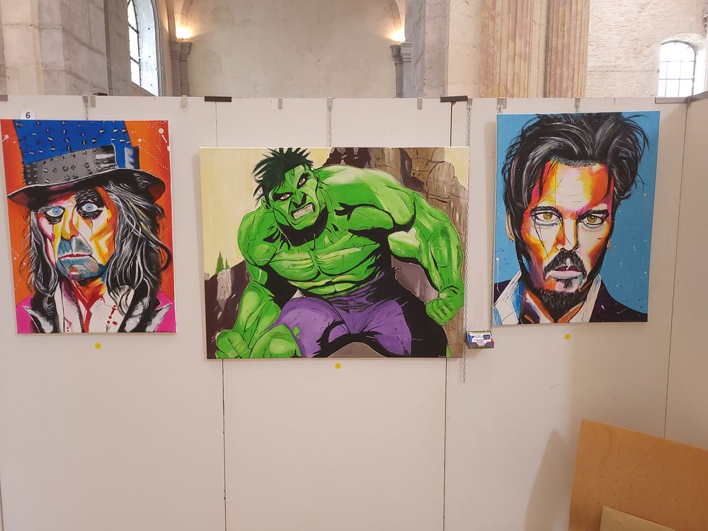 Tableaux peinture � l'huile et acrylique 
220 Novillars (25)