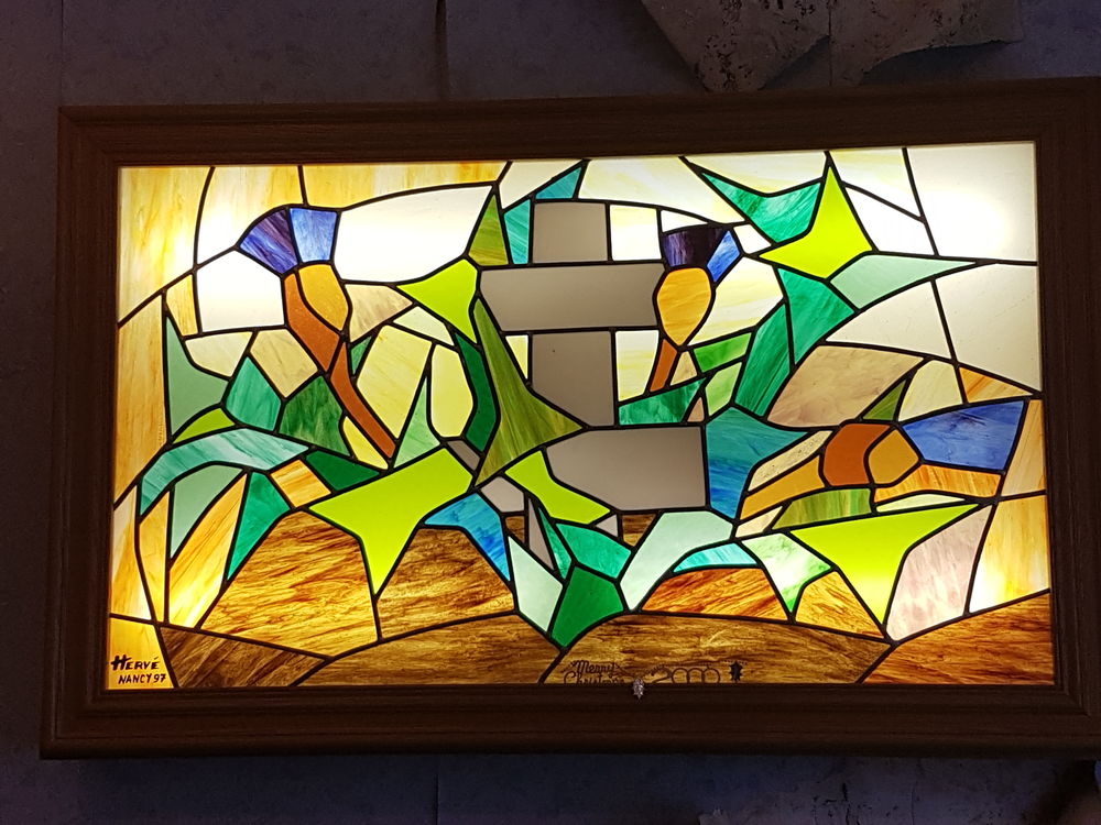 Tableaux  en vitrail. Pi�ces uniques. 200 R�hon (54)
