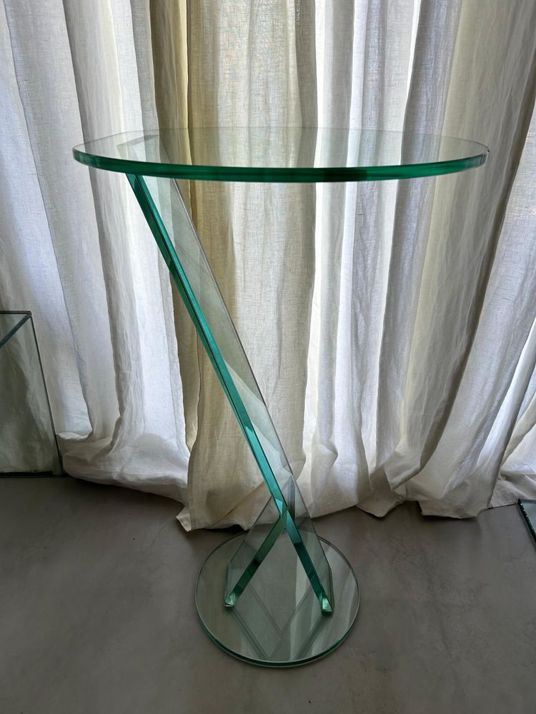 2 tables d'appoint rondes en verre 100 Mougins (06)