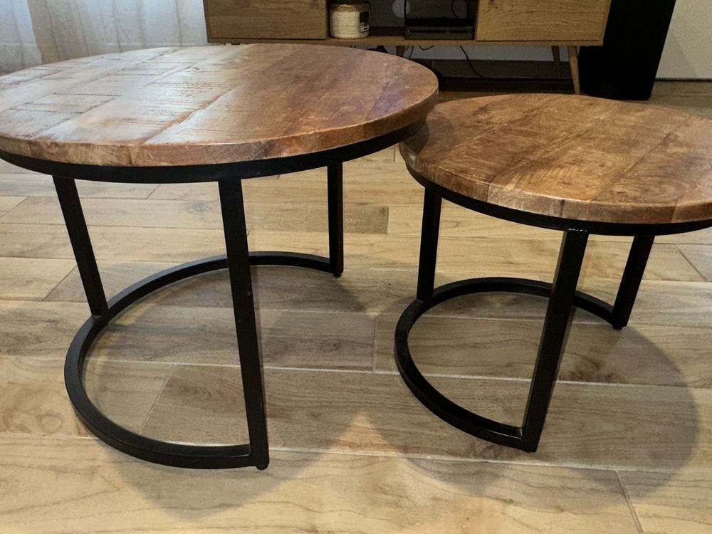 Lot de 2 tables basses gigognes 110 Ventabren (13)