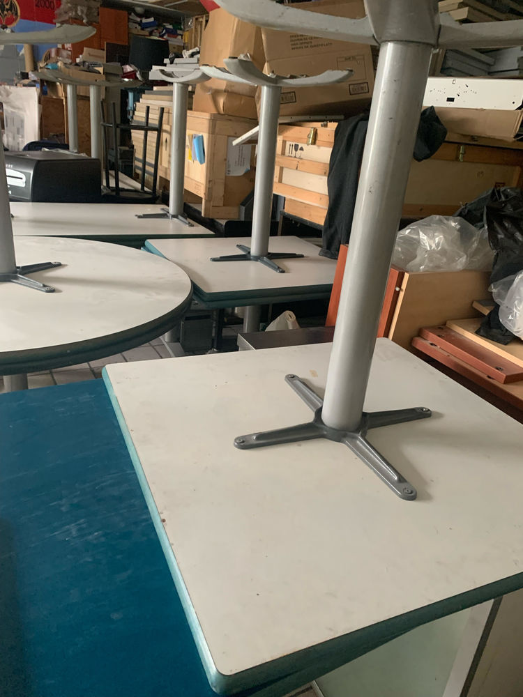 LOT 3 tables carre turquoise 15 Saint-Ouen (93)