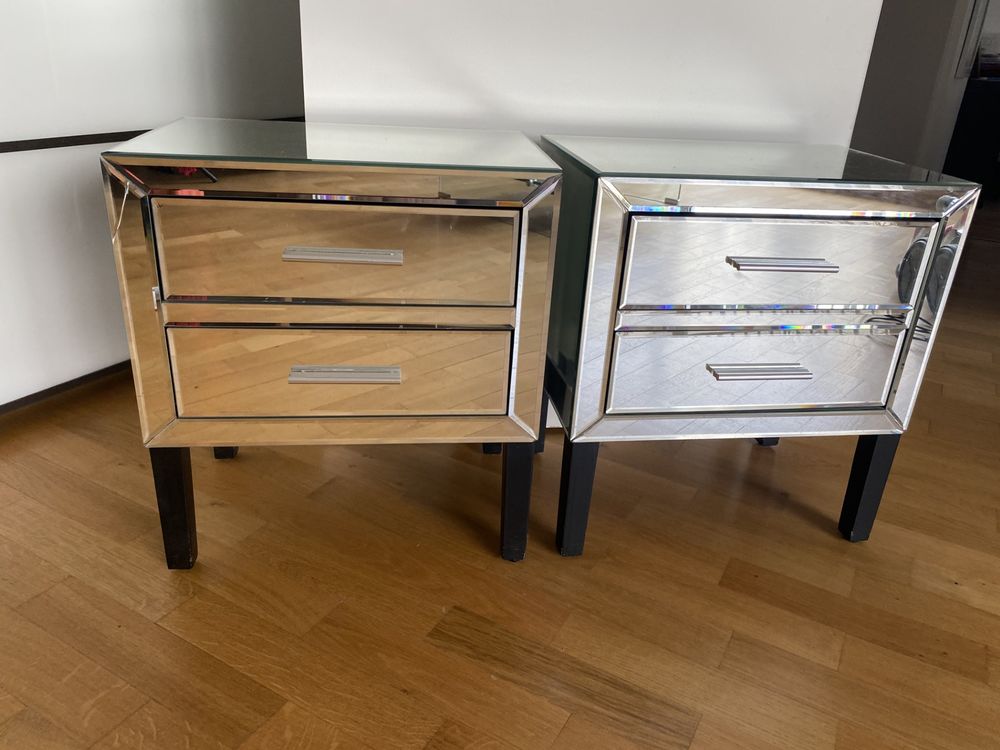 Lot 2 Tables de chevet miroir 150 Paris 17 (75)