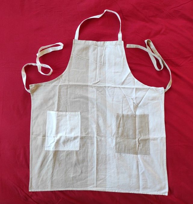 Tabliers en coton beige et bleu (le lot de 2) 10 Metz (57)