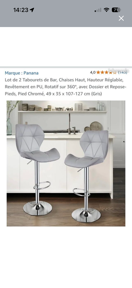 2 tabouret neuf 70 Masseube (32)