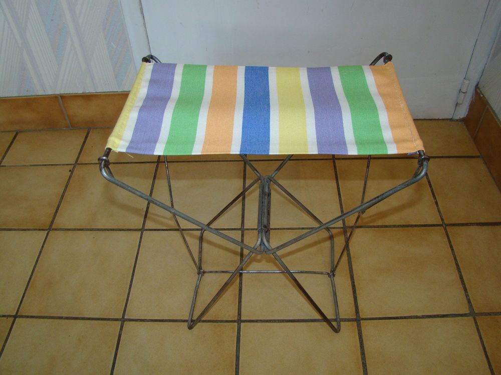Tabouret / Pliant de camping - vintage ann�es 1950 20 Gargenville (78)