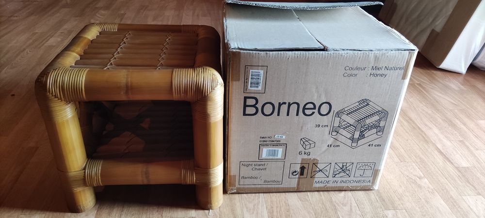 Tabouret ou table de chevet en rotin 40 Puylausic (32)