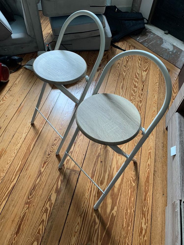tabourets blanc bois et acier 20 Orl�ans (45)