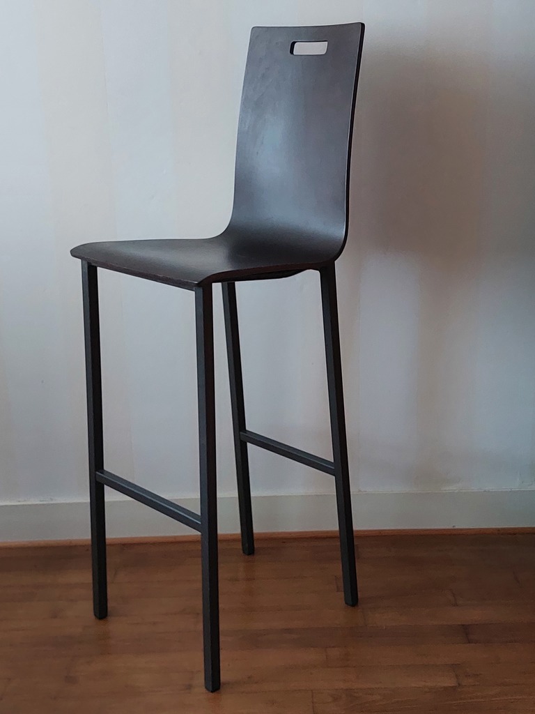 3 Tabourets de bar design  bois fonc� 0 Ch�teaubriant (44)