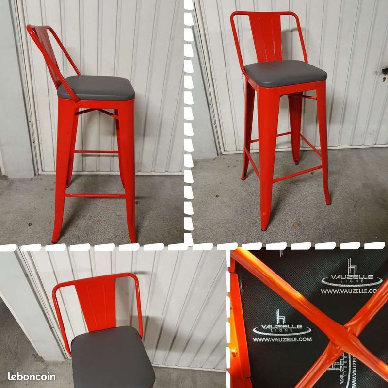 TABOURETS HAUTS ACIER ROUGE 70 Mandelieu-la-Napoule (06)