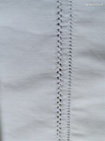 Taie de traversin vintage brod�e main 140 x 38 cm en coton, 3 Pont-du-Casse (47)