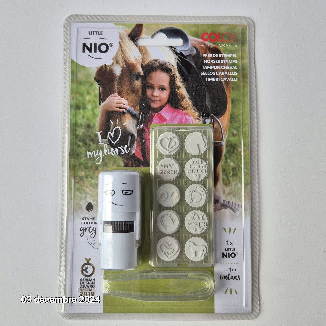 Set Tampon automatique sur le th�me du cheval, J'aime mon ch 8 Saumur (49)