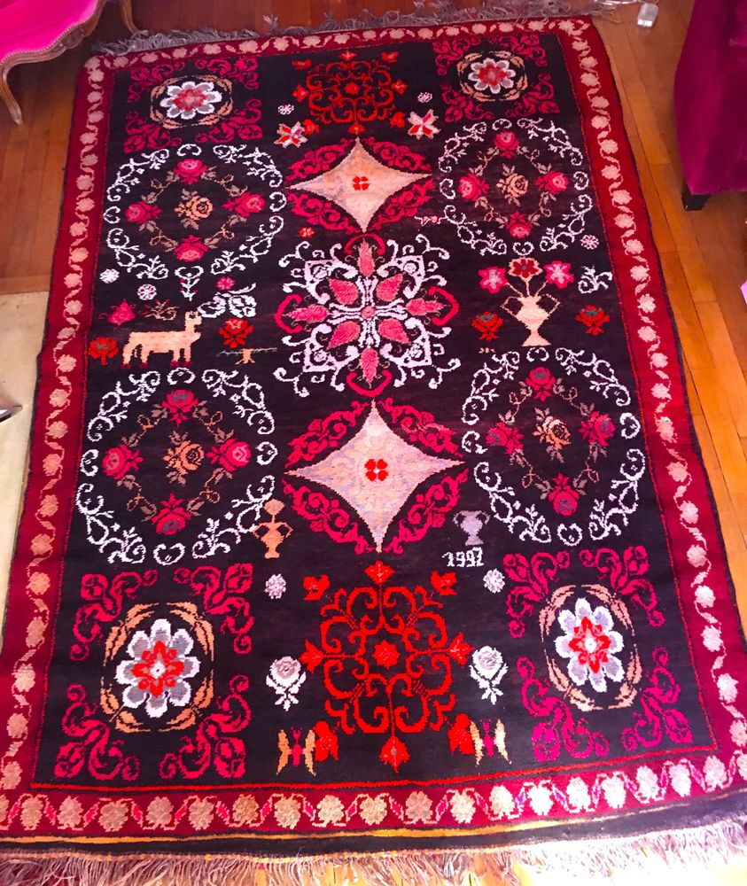 Tapis berb�re ancien, en laine. 400 Paris 17 (75)