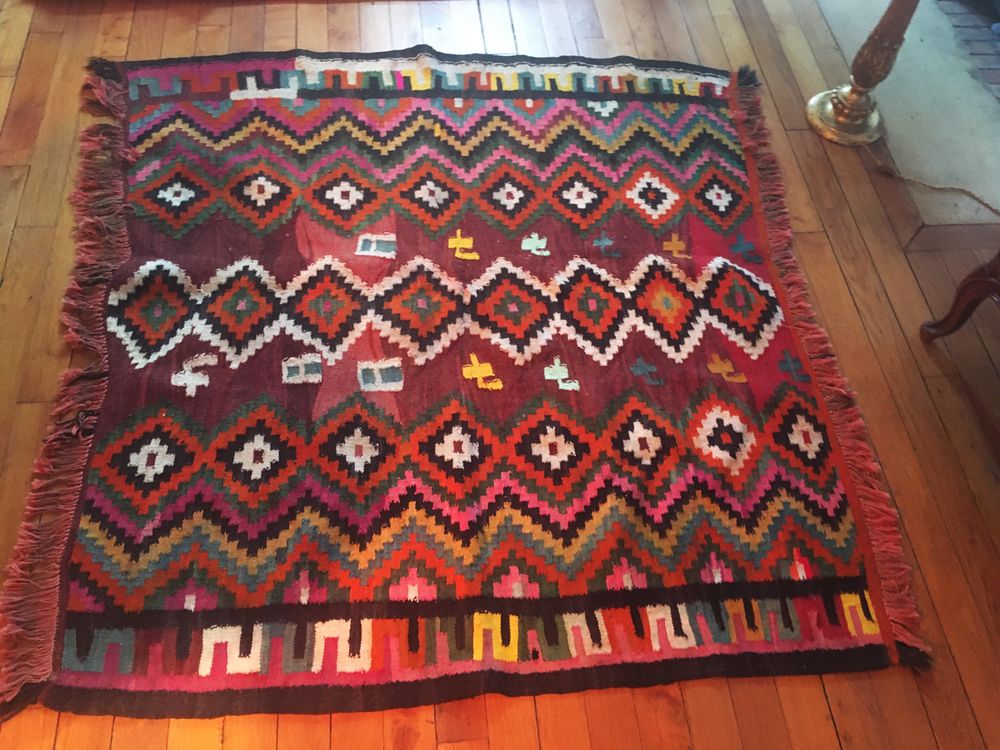 Tapis Kilim berb�re en laine 180 Paris 17 (75)