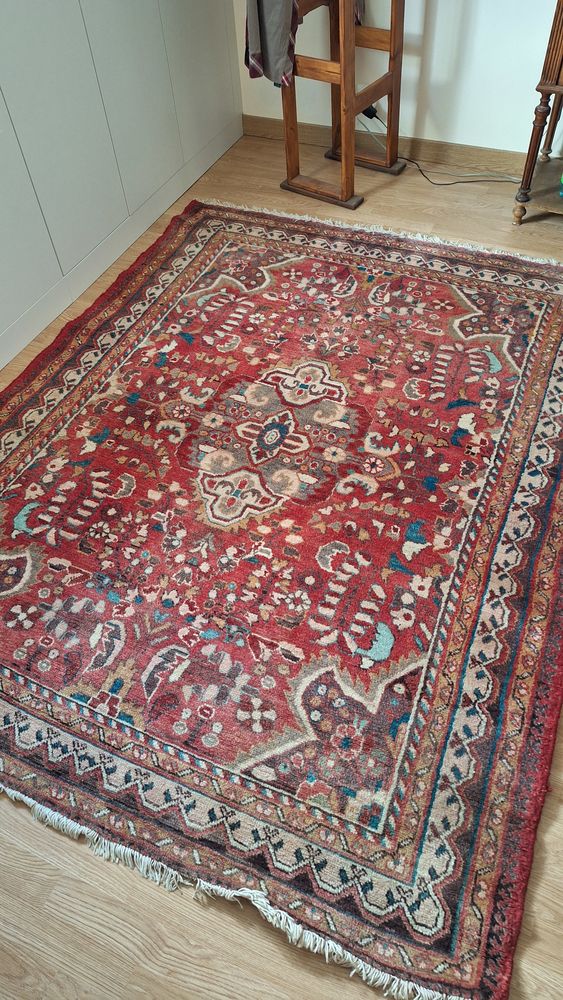 Tapis en laine ancien dim : 210 par 165 cm 210 Piriac-sur-Mer (44)