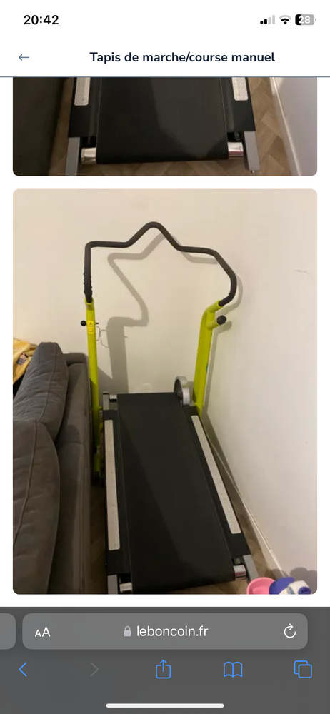 Tapis de marche/course 110 Clermont (60)