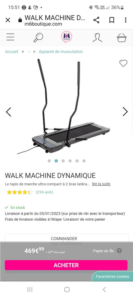 Tapis de marche nordique 299 Aureilhan (65)