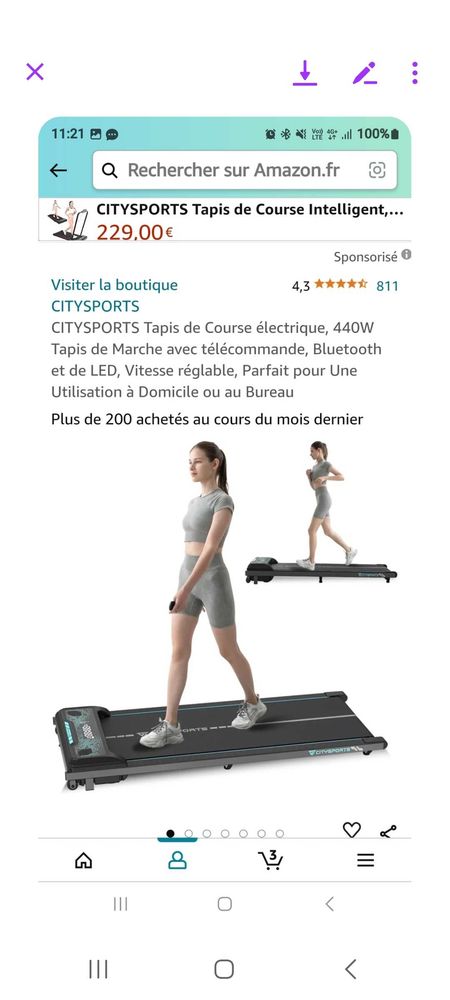 tapis de marche 160 Gentilly (94)