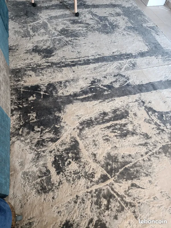 Lot 4 tapis Moderne Gris 190x280 cm poils moyen 150 Vernouillet (28)