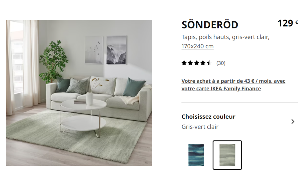 tapis vert clair neuf 170 x 240 cm 95 Toulouse (31)