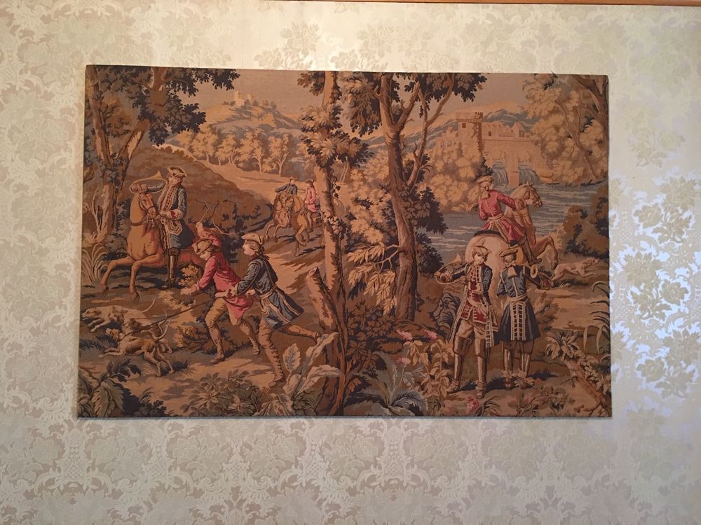 TAPISSERIE FACON AUBUSSON des ann�es 60... 50 Saint-Alban-de-Roche (38)