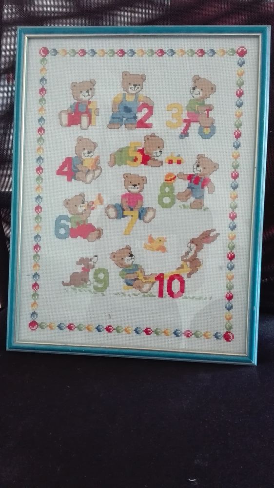 Tapisserie tableau  Je compte jusqu'� 10  10 �vry (91)