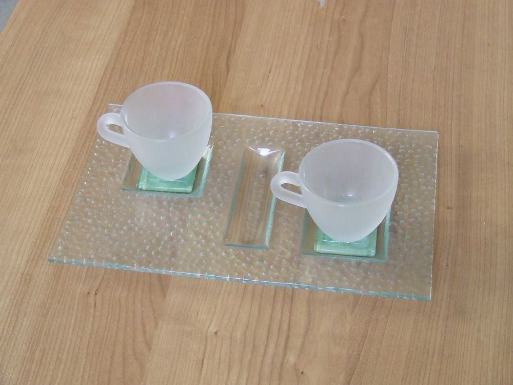 Set de tasses � caf� duo et son petit plateau en verre, NEUF 3 Bagnolet (93)