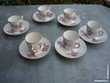 6 tasses à café/porcelaine de Limoges