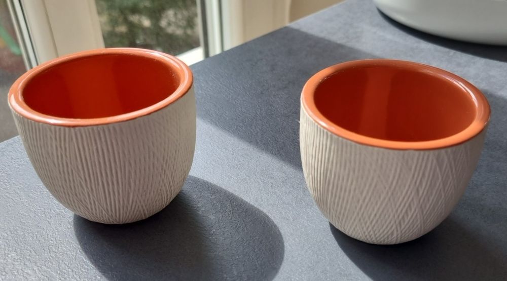 Lot de 2 tasses expresso ou ap�ritifs 5 Oullins (69)