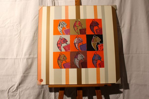 TAUROMACHIE: PEINTURE  St�phanie MEDIEUX. 100 Anglet (64)