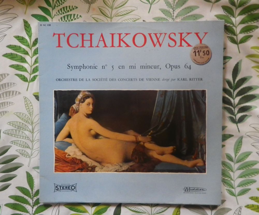 TCHAIKOWSKY Symphonie n°5 en mi mineur Opus 64 Vynil 33T 10 Bubry (56)
