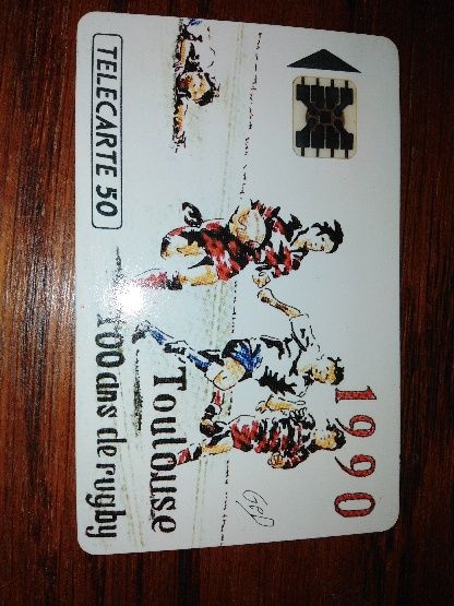 T�l�carte centenaire Stade Toulousain 1990 - Rare - 0 Le Fossat (09)