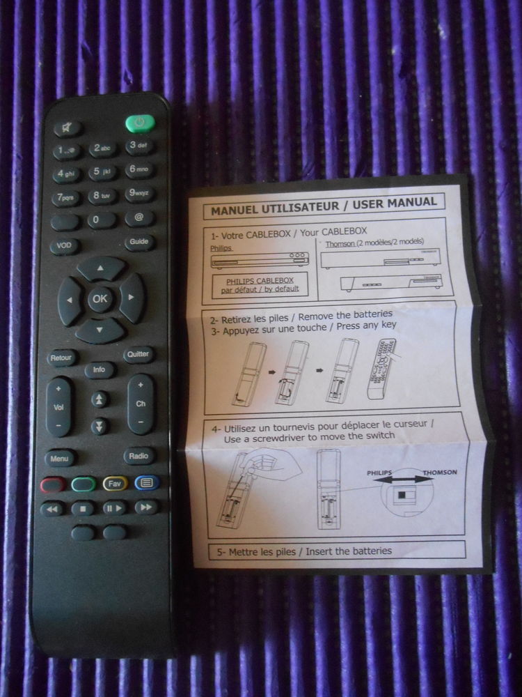 T�l�commande CABLEBOX SD THOMSON DCI52 10 Marseille 14 (13)