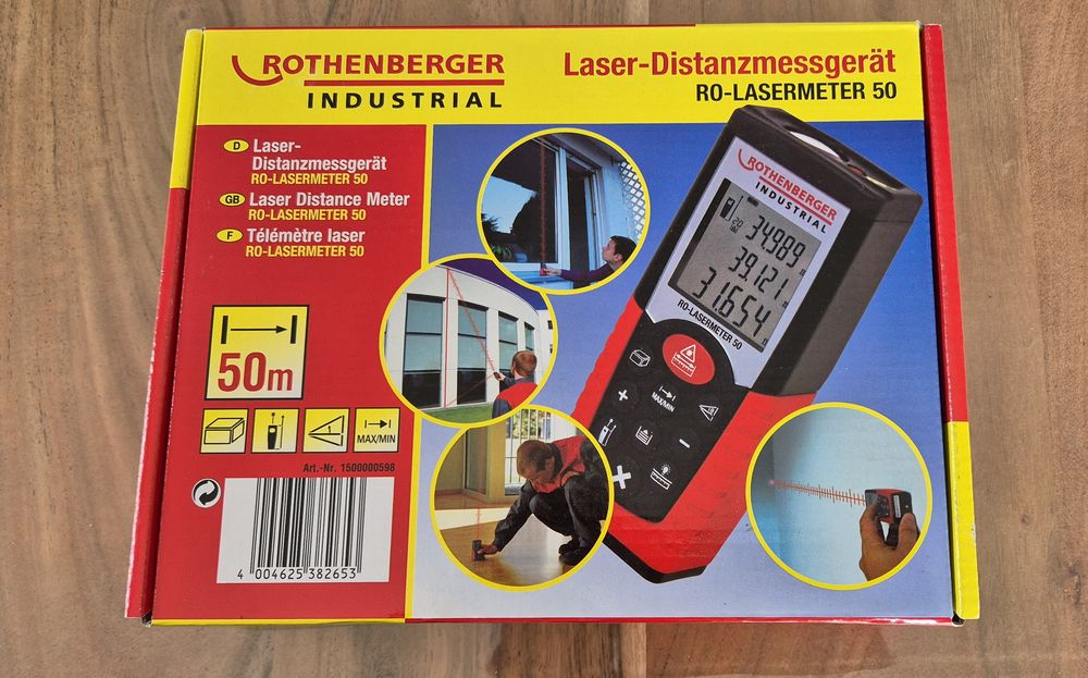 T�l�m�tre Laser Professionnel - 50 m�tres - Rothenberger 59 Bayonne (64)