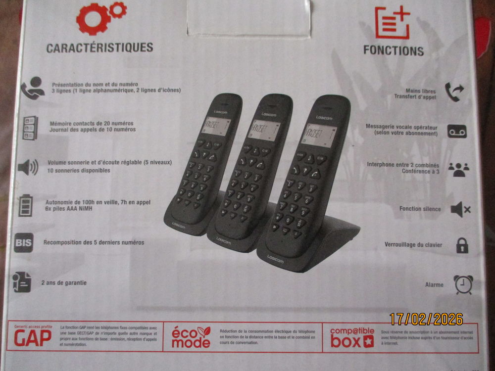 T�L�PHONE FIXE 3 POSTES LOGICOM V�GA 350 20 Lorignac (17)