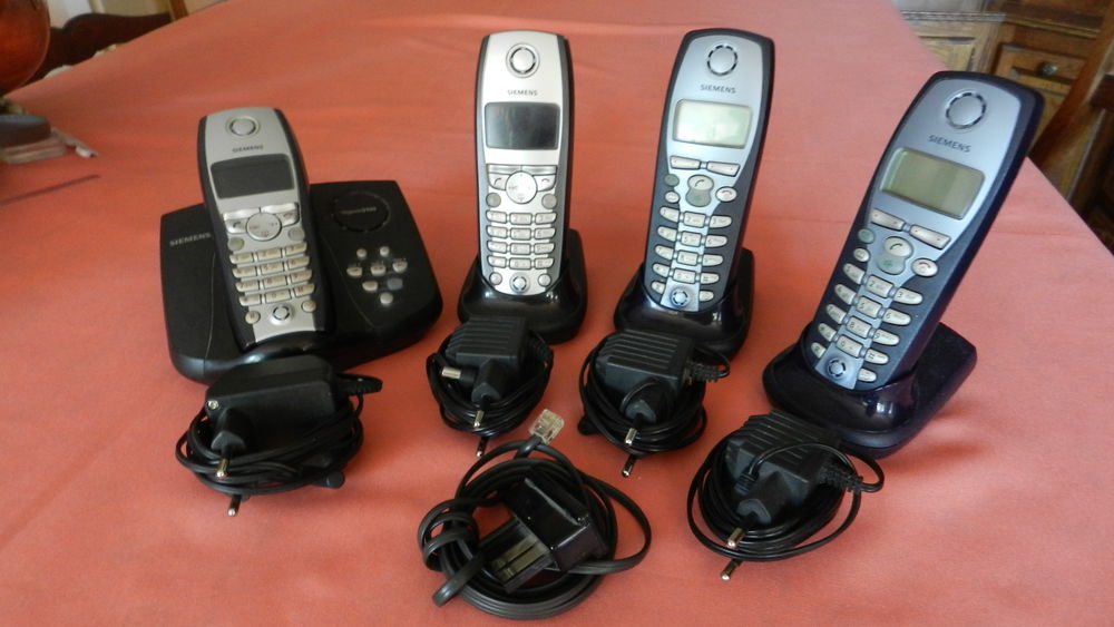 T&eacute;l&eacute;phone FIXE sans fil Siemens x 4 Téléphones et tablettes